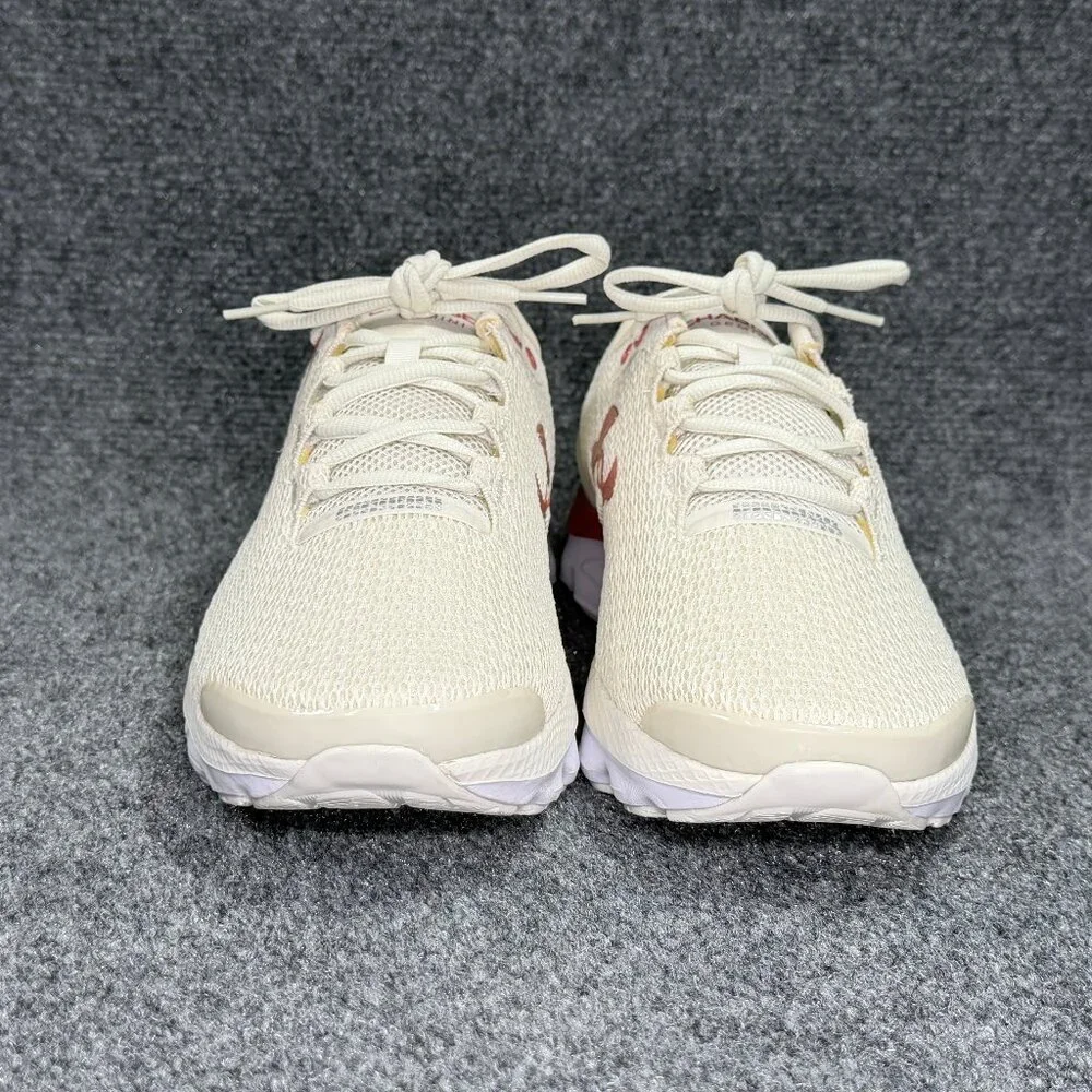 Under Armour Charged Gemini Running Shoes Mens 10 Off White Cinnamon Red Sneaker